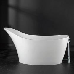 64-1/4 x 31-1/4 in. Freestanding Bathtub in Quarrycast White