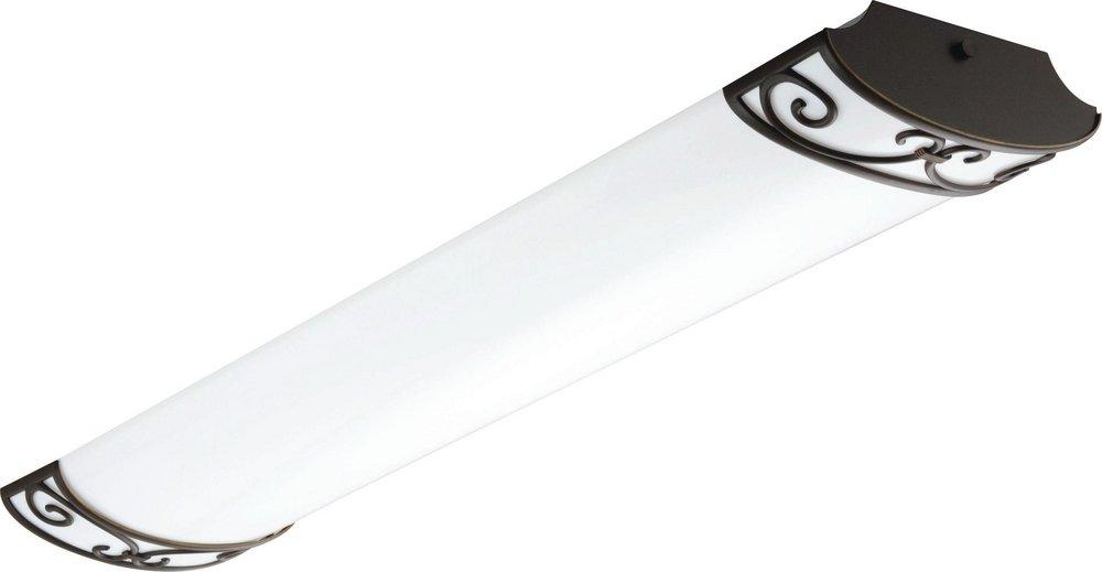 Lithonia Lighting Antique Bronze 64W 2-Light Fluorescent T8 Linear Ceiling Fixture in Antique Bronze 