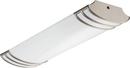 9-7/8 in 34W 2-Light Fluorescent T8 Linear Ceiling Fixture in Brushed Nickel