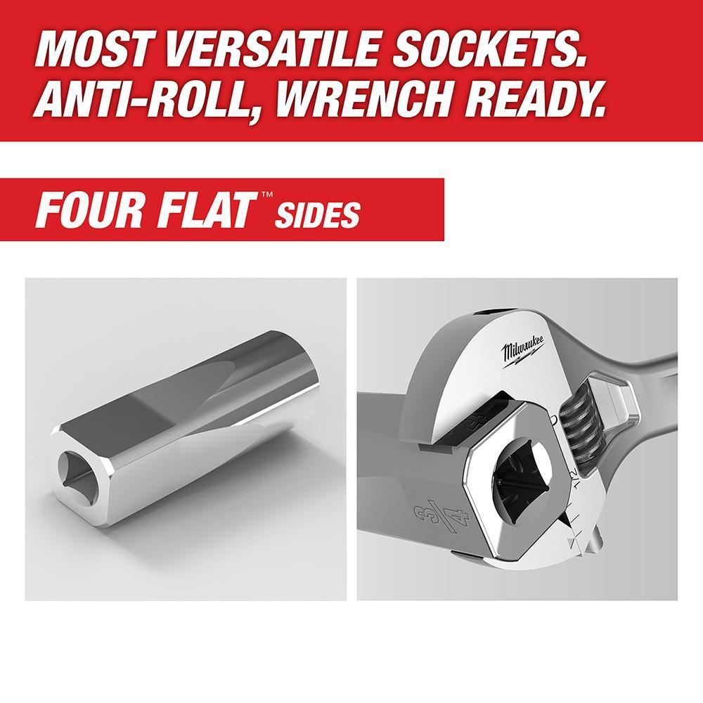 Milwaukee® Silver 3/8 in. Drive SAE Socket Set 