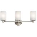 Kichler Lighting Brushed Nickel 100W 3-Light Medium E-26 LED Bath Light 