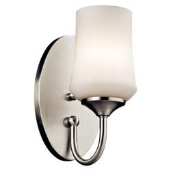 10W 1-Light Medium E-26 LED Wall Sconce in Brushed Nickel