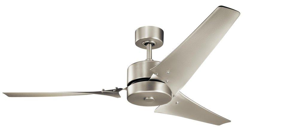 Kichler Lighting Brushed Nickel 100W 3-Blade Ceiling Fan with 60 in. Blade Span 