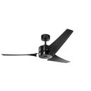 100W 3-Blade Ceiling Fan with 60 in. Blade Span in Satin Black