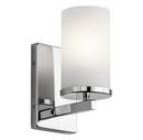 30W 1-Light Wall Sconce in Polished Chrome