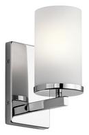 30W 1-Light Wall Sconce in Polished Chrome