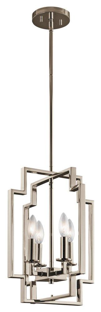 Kichler Lighting Polished Nickel 4-Light Foyer Pendant 