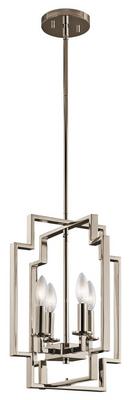 Kichler Lighting Polished Nickel 4-Light Foyer Pendant 
