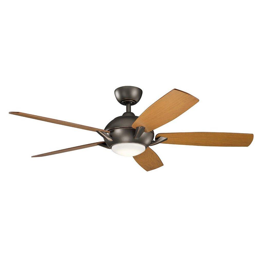 Kichler Lighting Olde Bronze 17W 5-Blade LED Ceiling Fan with 54 in. Blade Span 