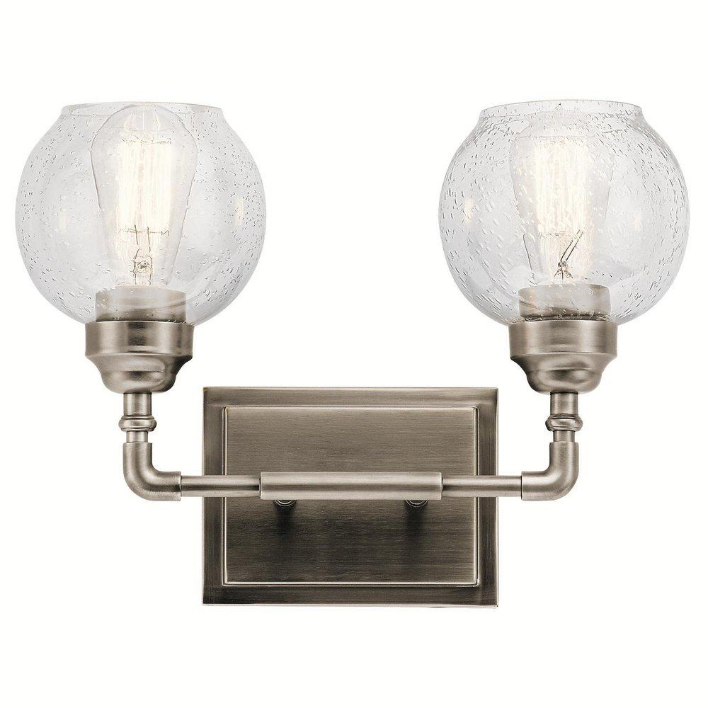 Kichler Lighting Antique Pewter 60W 2-Light Bath Light 