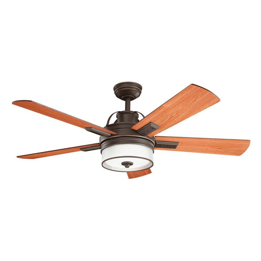 Kichler Lighting Olde Bronze 17W 5-Blade Ceiling Fan with 52 in. Blade Span 