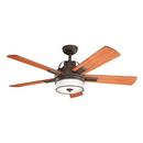 17W 5-Blade Ceiling Fan with Integrated LED in Olde Bronze