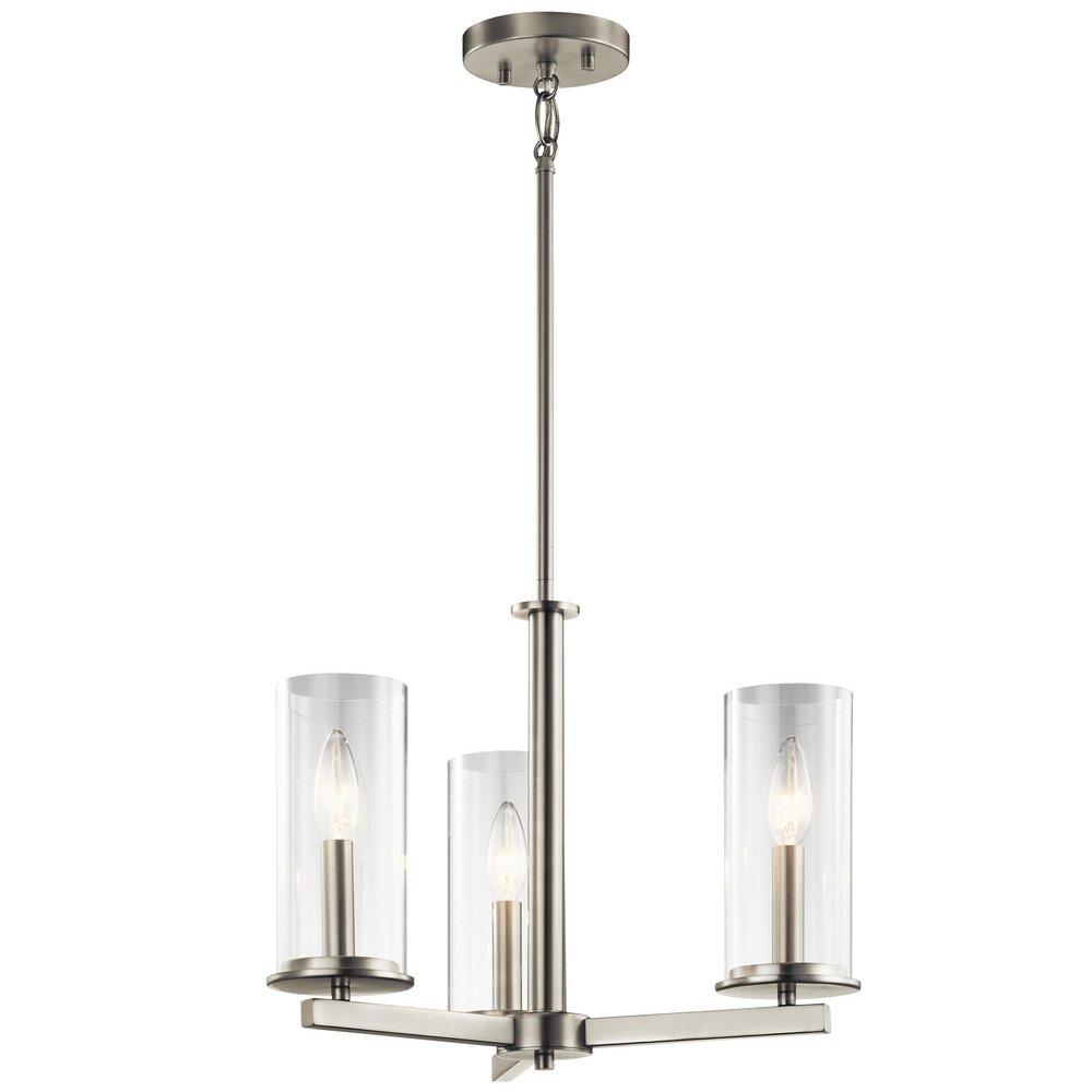 Kichler Lighting Brushed Nickel 60W 3-Light Chandelier 