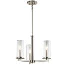 Kichler Lighting Brushed Nickel 60W 3-Light Chandelier 