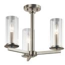 Kichler Lighting Brushed Nickel 60W 3-Light Chandelier 
