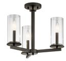 Kichler Lighting Olde Bronze 60W 3-Light Chandelier 