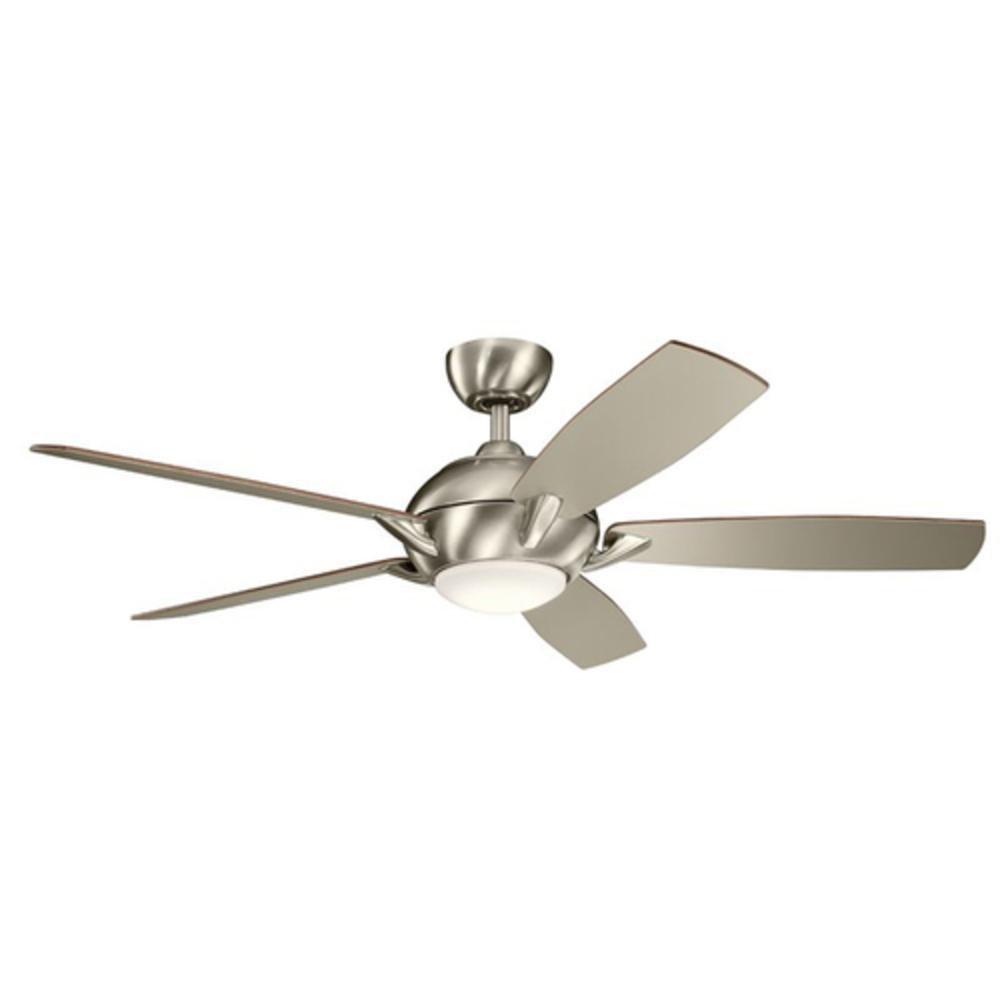 Kichler Lighting Brushed Stainless Steel 17W 5-Blade Ceiling Fan with 54 in. Blade Span 