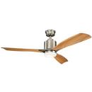 17W 3-Blade LED Ceiling Fan with 52 in. Blade Span in Brushed Stainless Steel