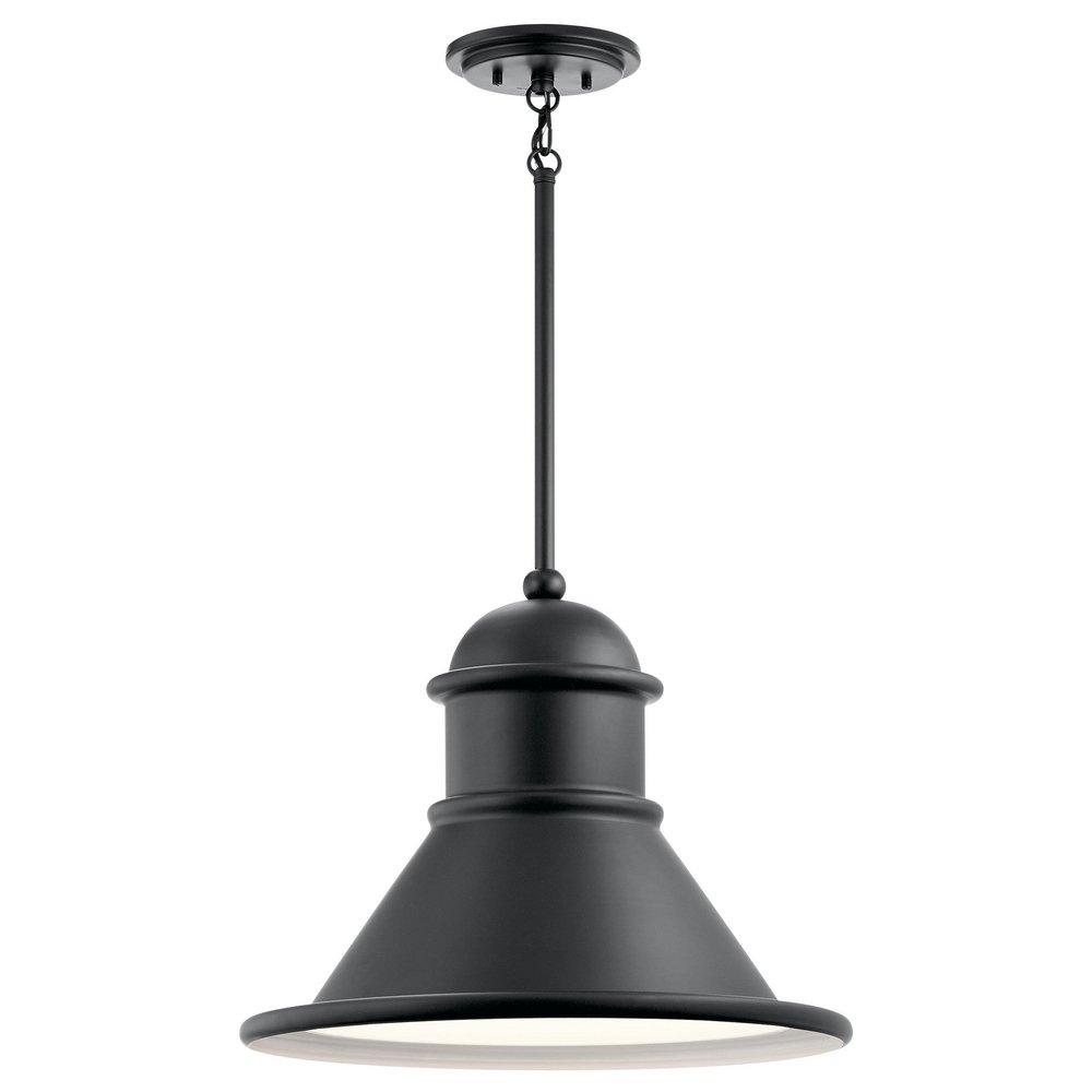 Kichler Lighting Black 150W 1-Light Medium E-26 Incandescent Outdoor Pendant 