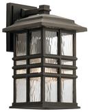 14-1/4 in. 60W 1-Light Outdoor Wall Lantern in Olde Bronze