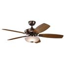 Kichler Lighting Oil Brushed Bronze 70W 5-Blade Ceiling Fan with 52 in. Blade Span 