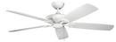 75W 5-Blade Ceiling Fan with 60 in. Blade Span in Matte White