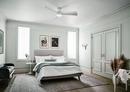 Kichler Lighting Matte White 74W 3-Blade Ceiling Fan with 54 in. Blade Span and 1-Light 