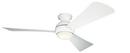 74W 3-Blade Ceiling Fan with 54 in. Blade Span and 1-Light in Matte White