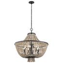 Kichler Lighting Distressed Black 30 in. 60W 8-Light Candelabra E-12 Incandescent Chandelier 
