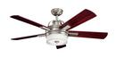 Kichler Lighting Antique Pewter 17W 5-Blade Ceiling Fan with 52 in. Blade Span 