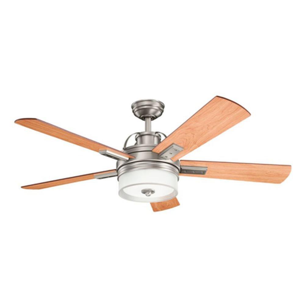 Kichler Lighting Antique Pewter 17W 5-Blade Ceiling Fan with 52 in. Blade Span 