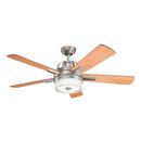 17W 5-Blade Ceiling Fan with 52 in. Blade Span in Antique Pewter