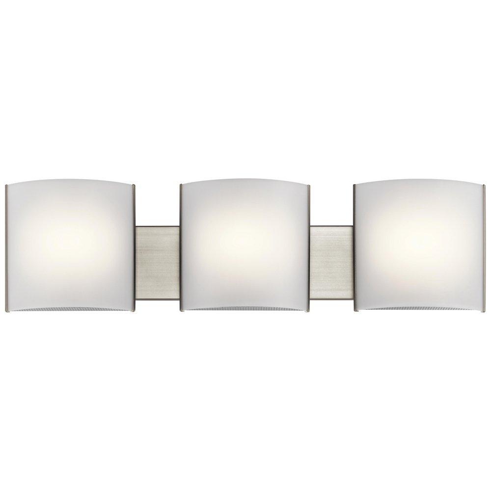 Kichler Lighting Brushed Nickel 144W 3-Light Integrated LED Vanity Fixture 