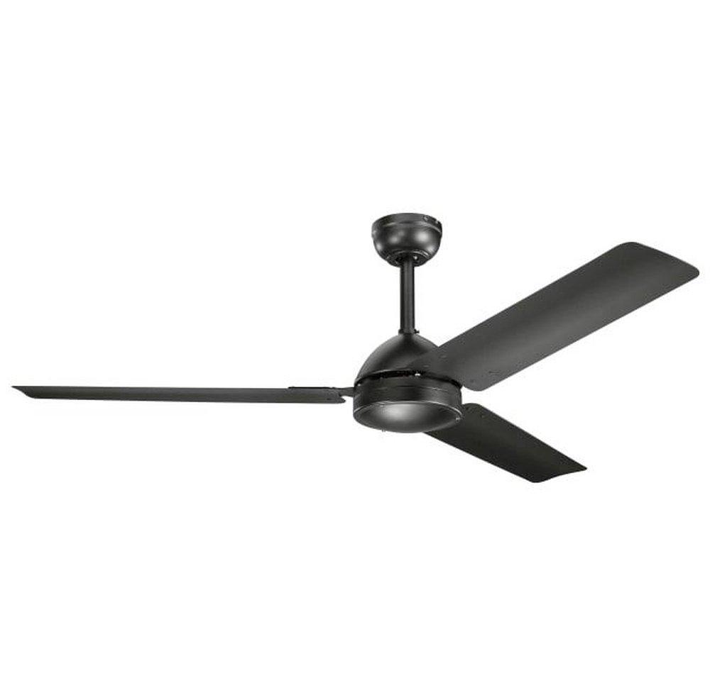 Kichler Lighting Satin Black 95W 3-Blade Ceiling Fan with 56 in. Blade Span 