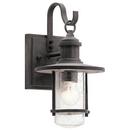 60W 1-Light Incandescent Outdoor Wall Sconce in Weathered Zinc