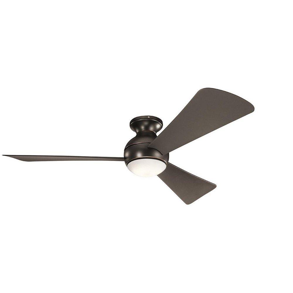 Kichler Lighting Olde Bronze 74W 3-Blade LED Ceiling Fan with 54 in. Blade Span 