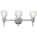 Kichler Lighting Chrome 60W 3-Light Medium E-26 Incandescent Bath Light 