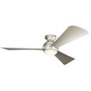 74W 3-Blade LED Ceiling Fan with 54 in. Blade Span in Brushed Nickel