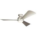 Kichler Lighting Brushed Nickel 74W 3-Blade LED Ceiling Fan with 54 in. Blade Span 