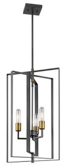 Kichler Lighting Black 60W 3-Light Foyer Pendant 