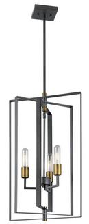 Kichler Lighting Black 60W 3-Light Foyer Pendant 