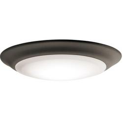 7-1/2 in. 15W 1-Light Integrated LED Flush Mount Ceiling Fixture in Olde Bronze