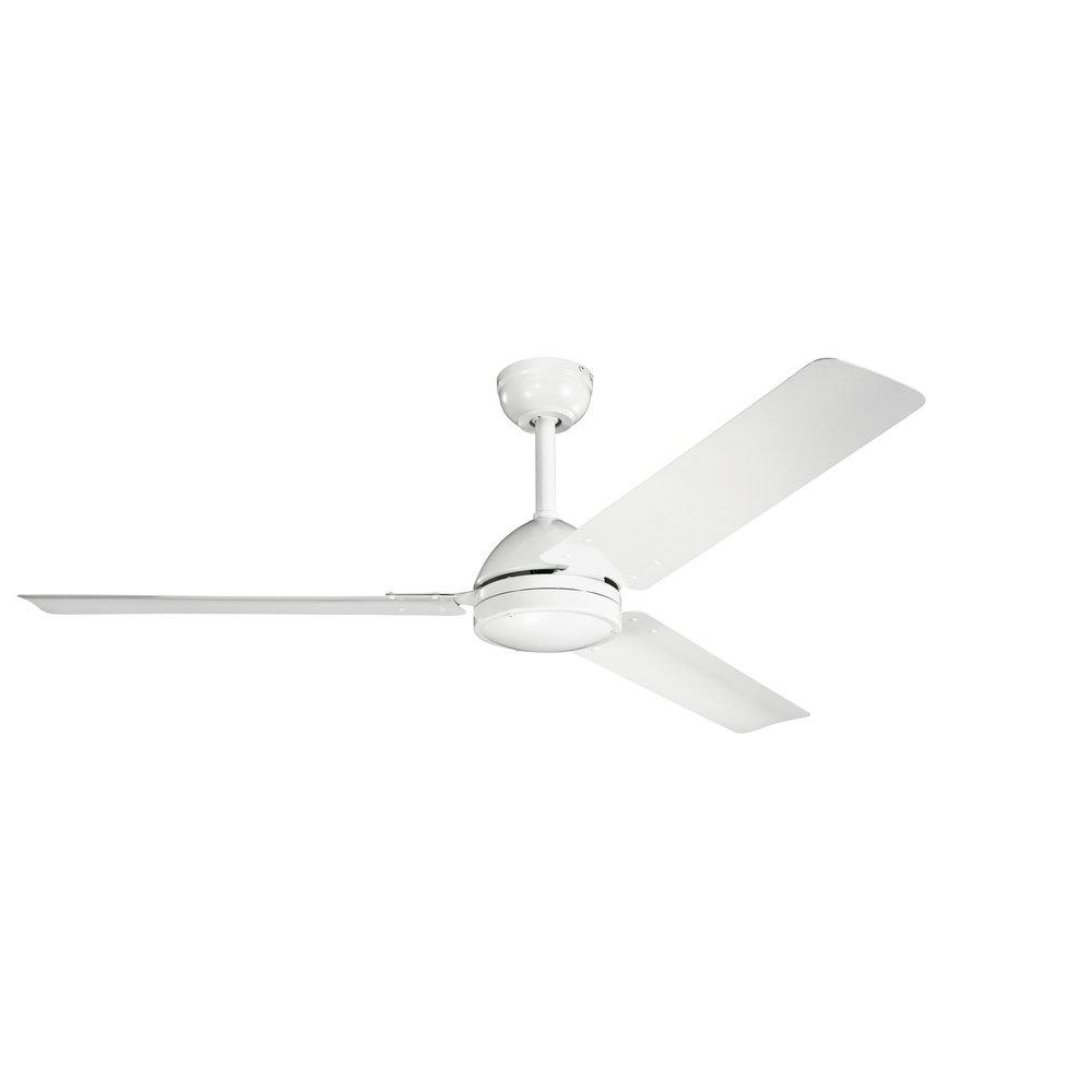 Kichler Lighting White 95W 3-Blade Ceiling Fan with 56 in. Blade Span 