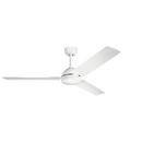 95W 3-Blade Ceiling Fan with 56 in. Blade Span in White