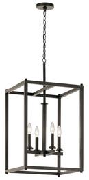Kichler Lighting Olde Bronze 40W 4-Light Foyer Pendant 