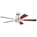 Kichler Lighting Brushed Nickel 17W 5-Blade Ceiling Fan with 52 in. Blade Span 
