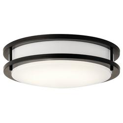 1-Light Flush Mount Ceiling Fixture in Olde Bronze