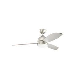 55W 3-Blade Ceiling Fan with 52 in. Blade Span in Brushed Nickel