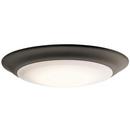 7-1/2 in. 15W 1-Light Integrated LED Flush Mount Ceiling Fixture in Olde Bronze