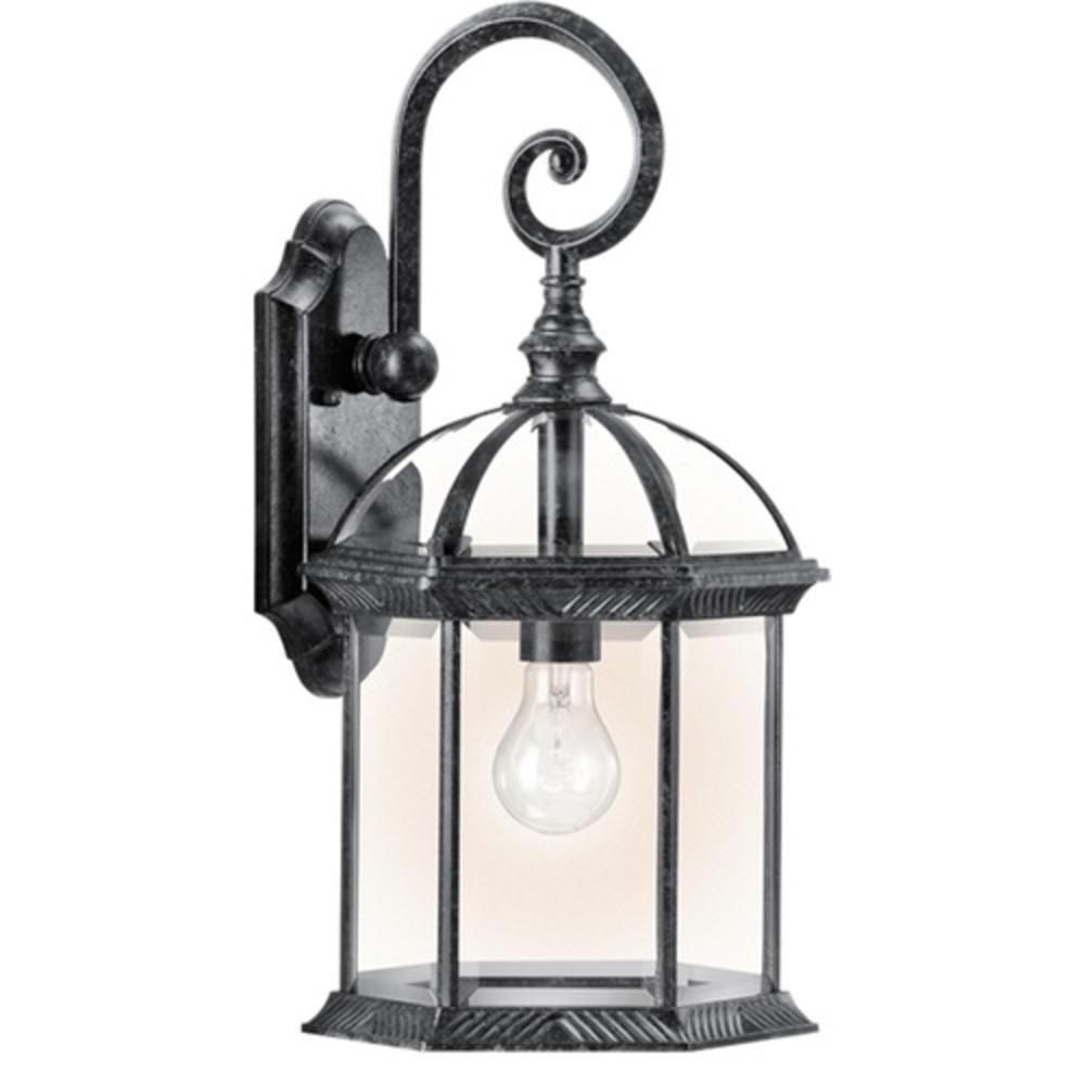 Kichler Lighting Black 9W 1-Light Medium E-26 LED Outdoor Wall Sconce 